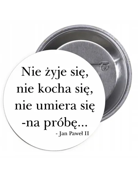 Przypinki Buttony Religijne Znaczki Badziki z Pamiątkowe