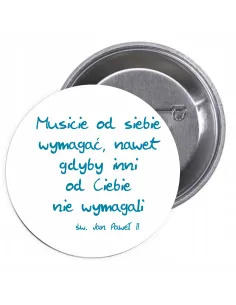 Przypinki Buttony Religijne Znaczki Badziki na Wydarzenie