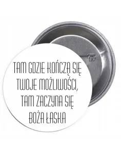 Przypinki Buttony Religijne Znaczki Badziki na Akcję