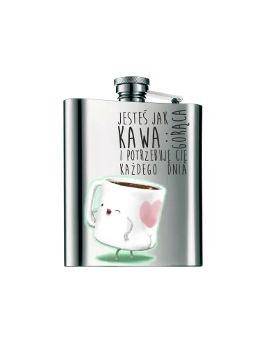 Piersiówka Nadruk Prezent Walentynki – Śmieszny Wzór