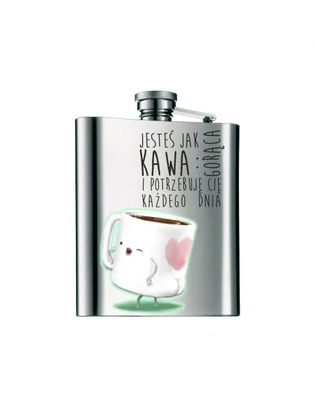 Piersiówka Nadruk Prezent Walentynki – Śmieszny Wzór