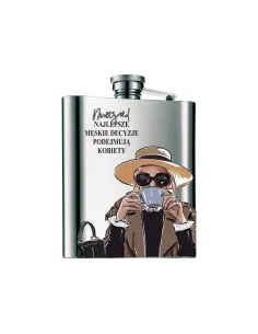 Piersiówka Nadruk Wzory Dzień Kobiet Prezent z Nadrukiem