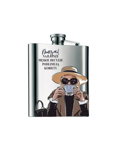 Piersiówka Nadruk Wzory Dzień Kobiet Prezent z Nadrukiem