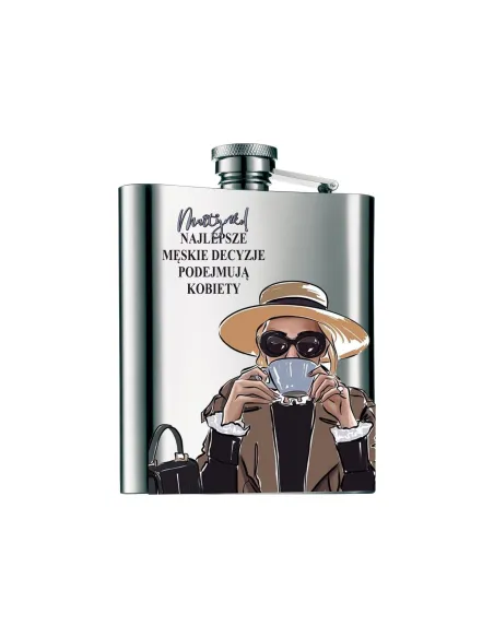 Piersiówka Nadruk Wzory Dzień Kobiet Prezent z Nadrukiem