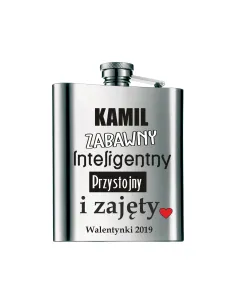 Piersiówka Nadruk UV Walentynki z Nadrukiem na Prezent