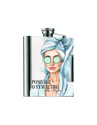 Piersiówka Prezent Dzień Kobiet z Nadrukiem na Prezent