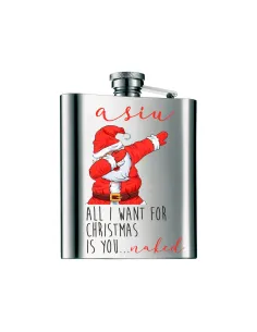 Piersiówka Prezent na Święta Mikołajki Nadrukiem – Prezent