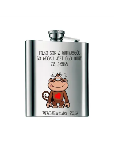 Piersiówka z Nadrukiem UV Prezent Walentynki na Prezent