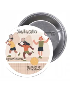 Przypinki Buttony Kolonie Sportowe 2022 Znaczki Badziki