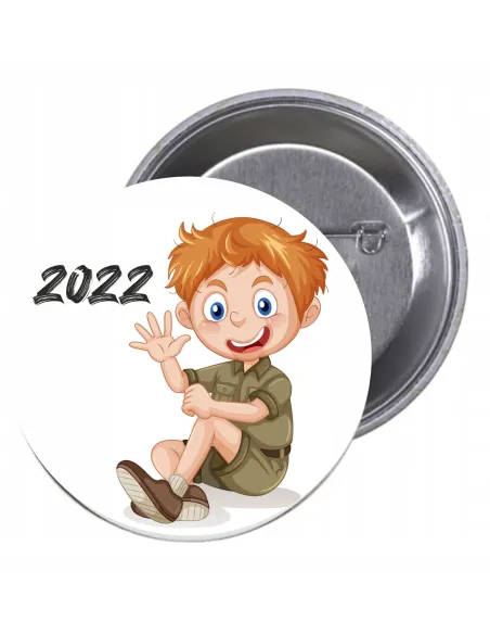 Przypinki Buttony Kolonie i Półkolonie Znaczki z Projektem