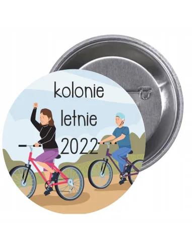 Przypinki Buttony Kolonie Letnie 2022 Znaczki Pamiątkowe