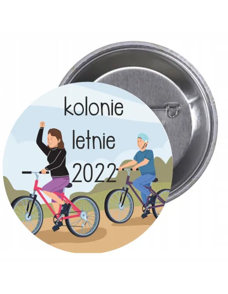 Przypinki Buttony Kolonie Letnie 2022 Znaczki Pamiątkowe