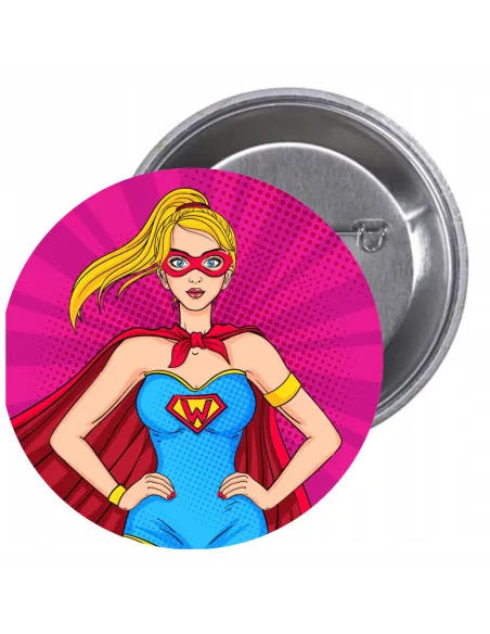 Przypinki Buttony Super Bohater Znaczki Badziki Grafiką