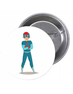 Przypinki Buttony Super Bohater Znaczki Badziki z Projektem