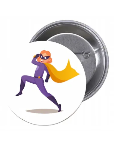 Przypinki Buttony Super Bohater Znaczki Gotowy Projekt