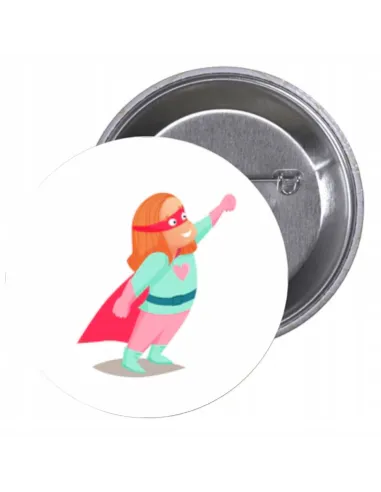 Przypinki Buttony Super Bohater Znaczki Badziki Reklamowy