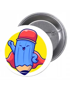 Przypinki Buttony Super Bohater Znaczki Badziki z Drukowany