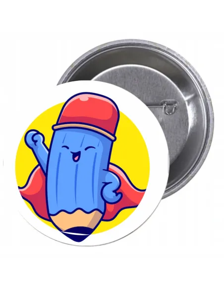 Przypinki Buttony Super Bohater Znaczki Badziki z Drukowany