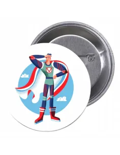 Przypinki Buttony Super Bohater Znaczki Badziki z Nadrukiem