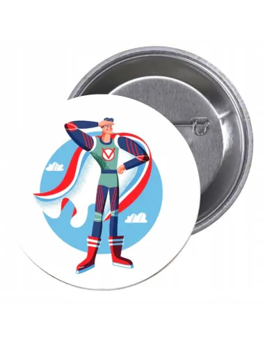 Przypinki Buttony Super Bohater Znaczki Badziki z Nadrukiem