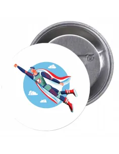 Przypinki Buttony Super Bohater Znaczki Badziki do Firmy