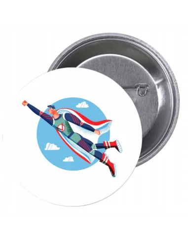 Przypinki Buttony Super Bohater Znaczki Badziki do Firmy