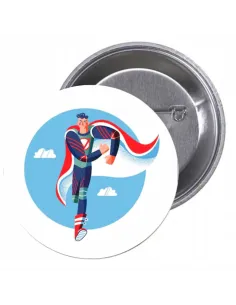 Przypinki Buttony Super Bohater Znaczki Badziki Prezentowy