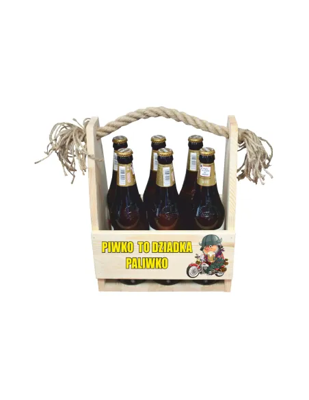 Nosidło Skrzynka na Piwo Nadruk Dziadka Tanio dla Dziadka