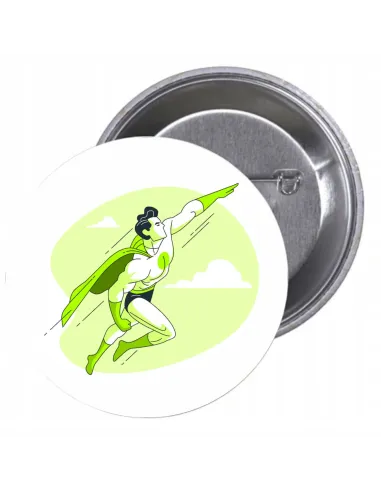 Przypinki Buttony Super Bohater Znaczki Badziki Pamiątkowe