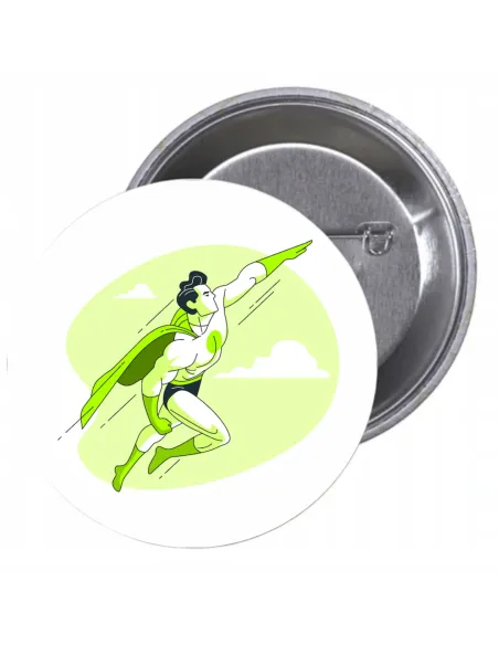 Przypinki Buttony Super Bohater Znaczki Badziki Pamiątkowe