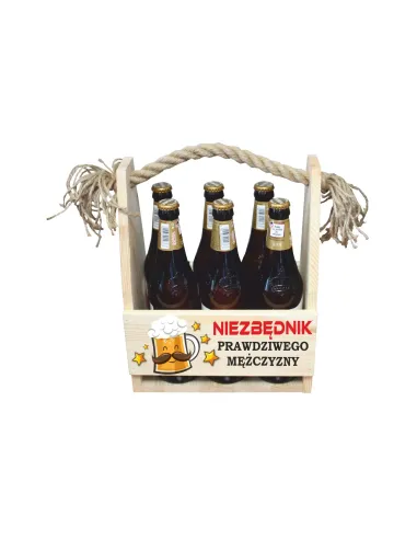 Skrzynka Nosidło na Piwo Nadrukiem Urodziny z Nadrukiem