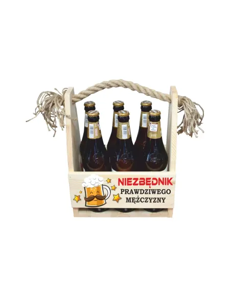 Skrzynka Nosidło na Piwo Nadrukiem Urodziny z Nadrukiem