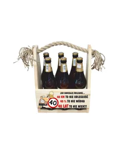 Skrzynka Nosidło Prezent Urodziny 30 40 50 60 z Nadrukiem