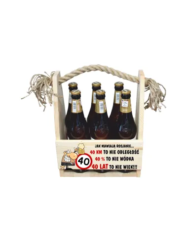 Skrzynka Nosidło Prezent Urodziny 30 40 50 60 z Nadrukiem