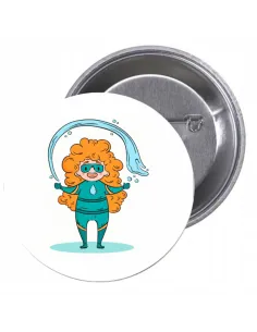 Przypinki Buttony Super Bohater Znaczki Badziki z Napisem