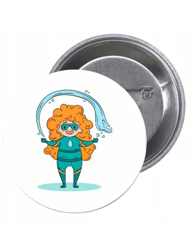 Przypinki Buttony Super Bohater Znaczki Badziki z Napisem