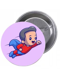 Przypinki Buttony Super Bohater Znaczki Badziki do Szkoły