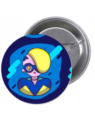 Przypinki Buttony Super Bohater Znaczki Badziki na Piknik