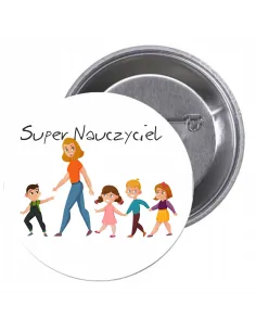 Przypinki Buttony Nauczyciel Znaczki Badziki Grafiką