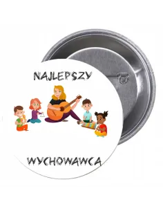 Przypinki Buttony Najlepszy Wychowawca Znaczki Badziki