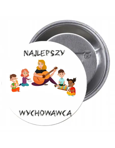 Przypinki Buttony Najlepszy Wychowawca Znaczki Badziki