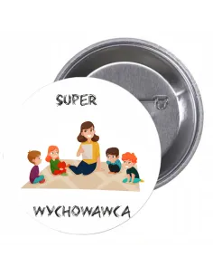 Przypinki Buttony Wychowawca Znaczki Badziki Grafiką