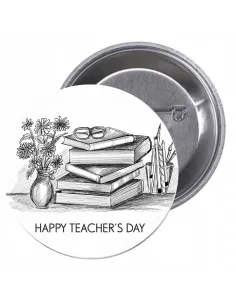 Przypinki Buttony Happy Teacher's Day Znaczki Badziki