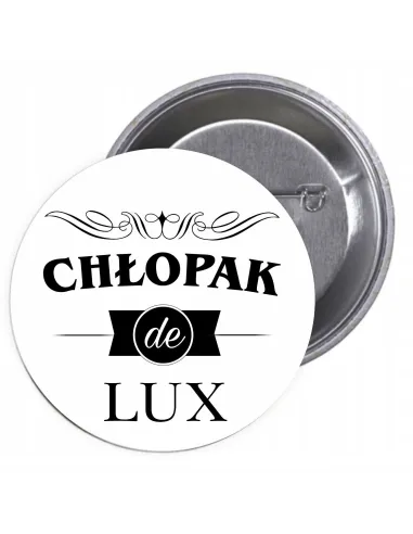 Przypinki Buttony Chłopak De Lux Znaczki Badziki Grafiką