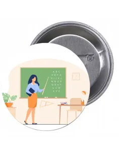 Przypinki Buttony Super Nauczyciel Znaczki Personalizowany