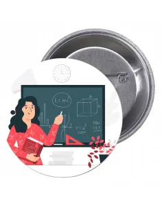 Przypinki Buttony Super Nauczyciel Znaczki z Projektem