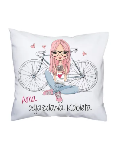 Poduszka dla Kobiety Koleżanki Nadrukiem Imię Odjazdowa