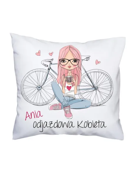 Poduszka dla Kobiety Koleżanki Nadrukiem Imię Odjazdowa