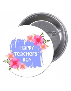 Przypinki Buttony Happy Teacher's Day Znaczki z Projektem