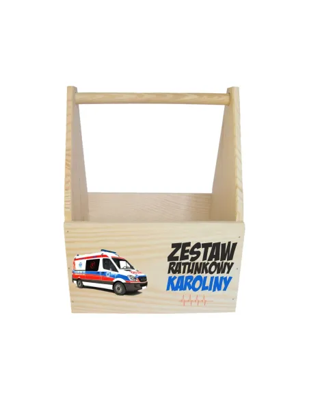 Skrzynka Nosidło na Piwo Prezent Medyka Nadruk z Nadrukiem